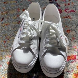 platform leather superga